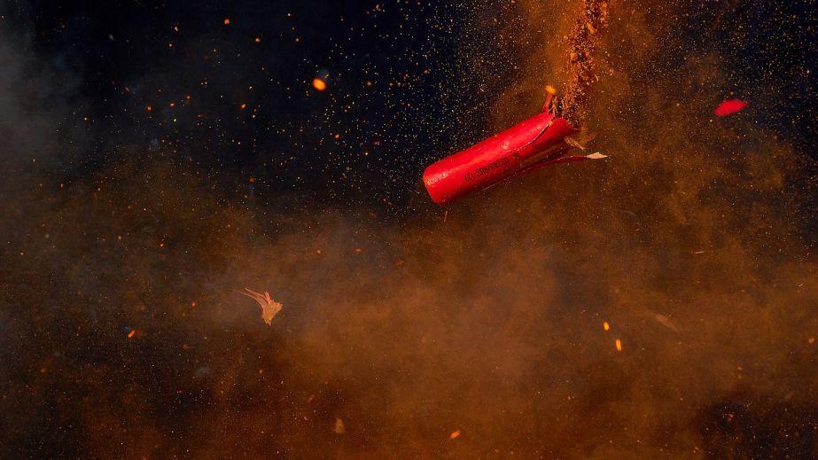 In Kryvyi Rih, vandals detonated a firecracker (VIDEO)