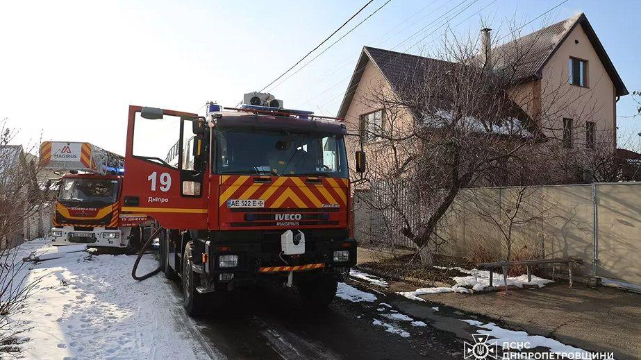 В Днепре произошел пожар в частном доме (ФОТО)